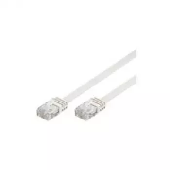 Wentronic Goobay CAT 5e plochý patch kábel, U/UTP, biely, 20 m - CCA zmes medi (93365)