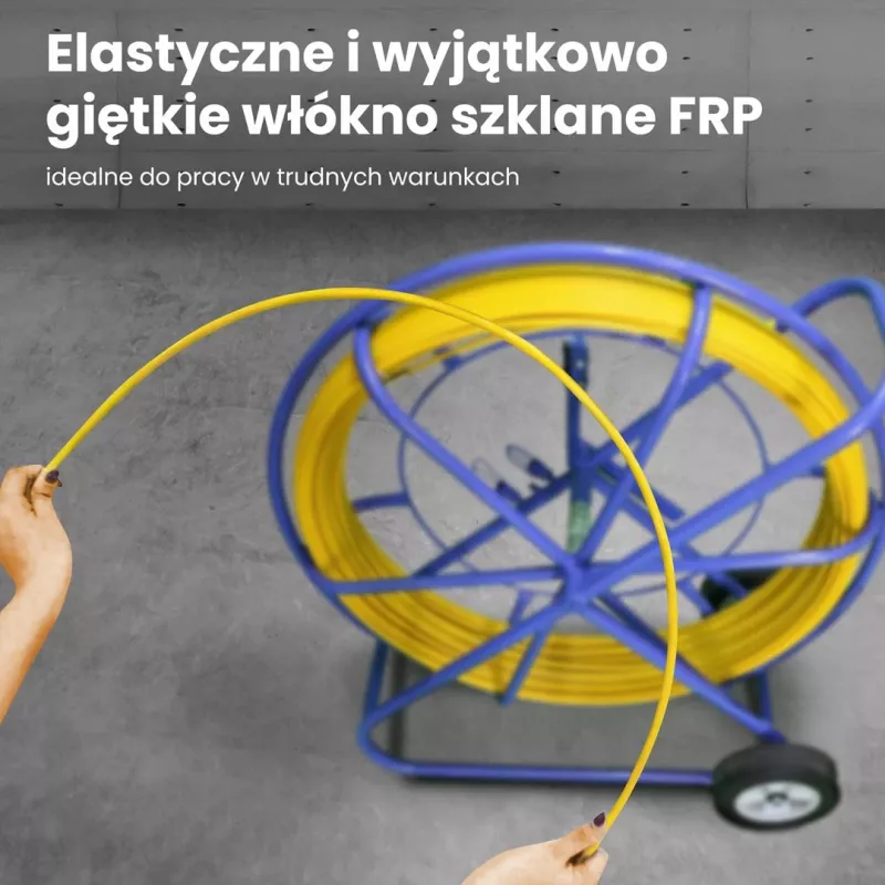 Sťahovacia špirála Extralink EX.30905 8 mm sklolaminátová tyč, 250 m, žltá