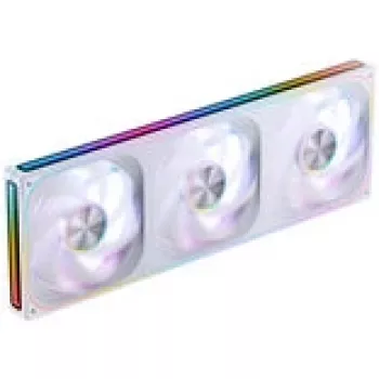 Sada ventilátorov do skrine Jonsbo ZA-420W — 3×140 mm PWM ARGB, biela