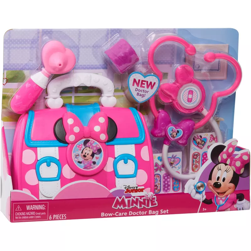 Disney Junior Minnie Mouse Bow-Care sada lekárskych taštičiek, detská hračka do domácnosti