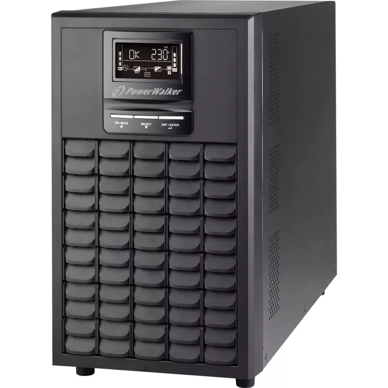 PowerWalker VFI 3000 CG PF1 dvojitá konverzia (online) 3 kVA 3000 W 9 AC výstupov