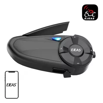 Motocyklová interkom EJEAS Q7 Bluetooth headset do prilby s veľkým dosahom a hands-free komunikáciou