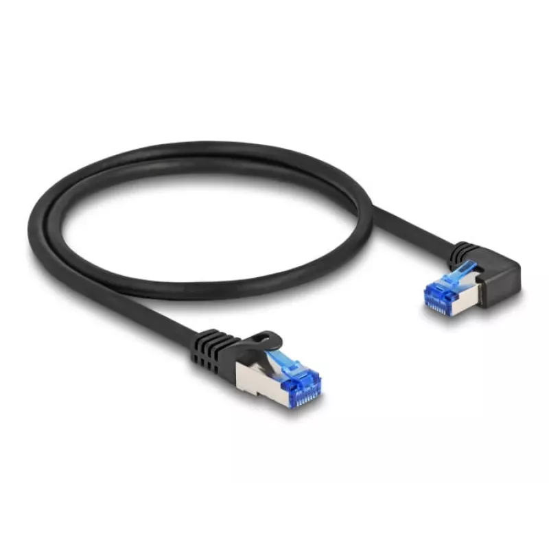 Sieťový kábel DeLOCK RJ45 Cat.6A S/FTP 0,5 m čierny