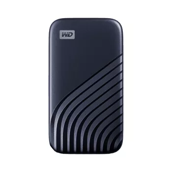 WD My Passport SSD WDBAGF0020BBL - SSD - šifrovaný - 2 TB - externý (prenosný) - USB 3.2 Gen 2 (USB-C konektor) - 256-bit AES - Midnight-blue