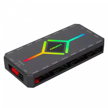 Gamemax | diaľkový ovládač | V4.0 ARGB PWM HUB BK | čierny | Gamemax