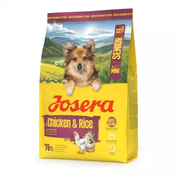 Suché krmivo pre psov JOSERA Mini Senior Chicken & Rice 3 kg pre malých seniorov
