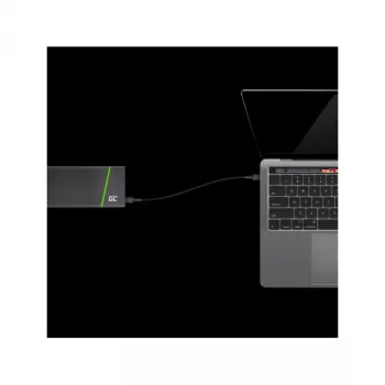 Green Cell KABGC31 USB kábel USB 2.0 0,3 m USB-C čierny