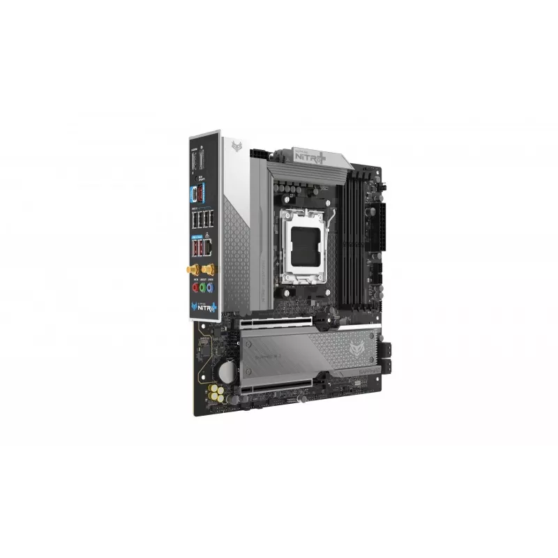 Základná doska Sapphire NITRO+ B850M WIFI — AMD B850, socket AM5, micro ATX, DDR5, 4x DIMM, Wi‑Fi 6, 2,5Gb LAN, 2x M.2