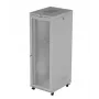 19 palcový rack rozvádzač LANBERG FF01-8047-23SL 47U 800x1200 mm sivý perforované dvere