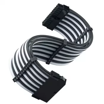 ATX predlžovací kábel SILVERSTONE SST-PP07E-MBBW 30 cm čierny/biely