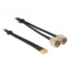Koaxiálny kábel DeLOCK 89467 RG-58 5 m 2x N samec 2x SMA samec čierny