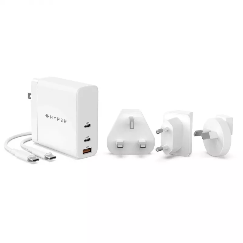 HYPER HJG140WW nabíjačka pre mobilné zariadenia univerzálna biela AC rýchle nabíjanie interiérová