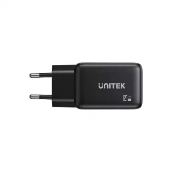 Unitek nástenná nabíjačka GAN 65W s 2x USB-C a 1x USB-A, Power Delivery 3.0