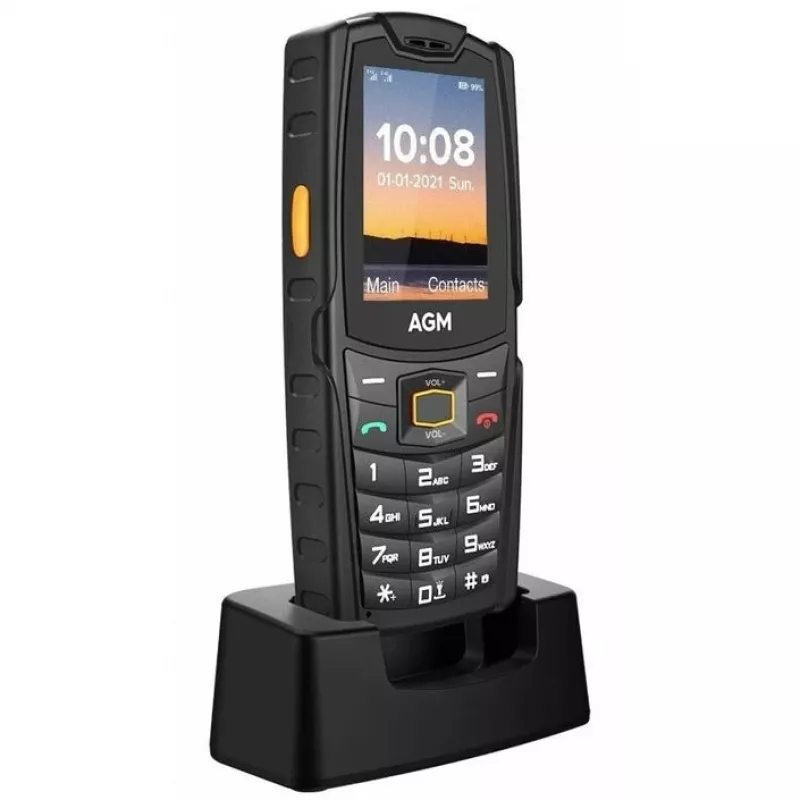 AGM M6 4G odolný outdoorový tlačidlový telefón (typ bar), IP68/IP69K, MIL-STD-810H, bez napájacieho zdroja