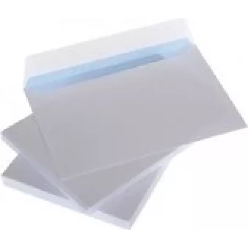 Obálky so samolepiacim pásikom C4 229x324mm, biela 90g, kartón 500 ks