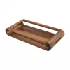 ARTELEGNO VASD Obojstranný podnos z orechového dreva 21 x 43 cm