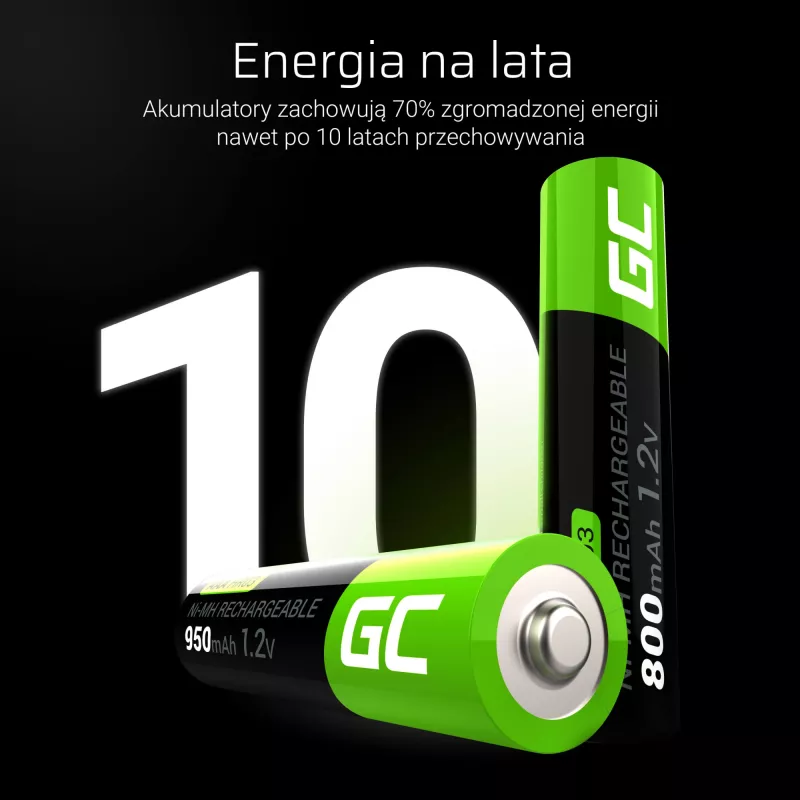 Green Cell GR08 domáca batéria nabíjateľná batéria AAA nikel-metalhydrid (NiMH)