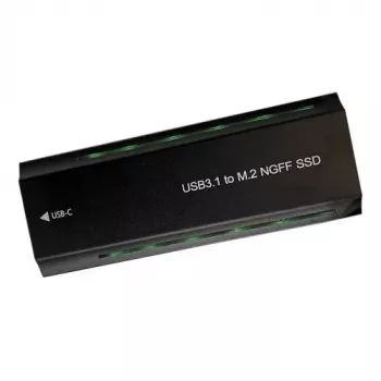 Ultra puzdro na M.2 PCIe NGFF/NVMe SSD USB3.2, 20Gbps, RGB