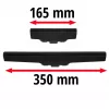 Sada trysiek BRILLIANTO, pre čistič okien čierna, 2 kusy: 350mm a 165mm