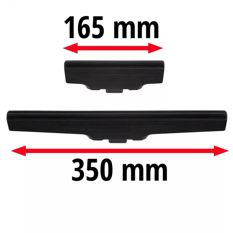Sada trysiek BRILLIANTO, pre čistič okien čierna, 2 kusy: 350mm a 165mm
