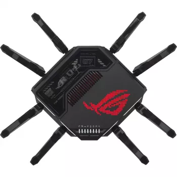 ASUS ROG Rapture GT-BE98 Wireless router 10 Gigabit Ethernet Quad-Band (2,4 GHz / 5 GHz-1 / 5 GHz-2 / 6 GHz) čierny