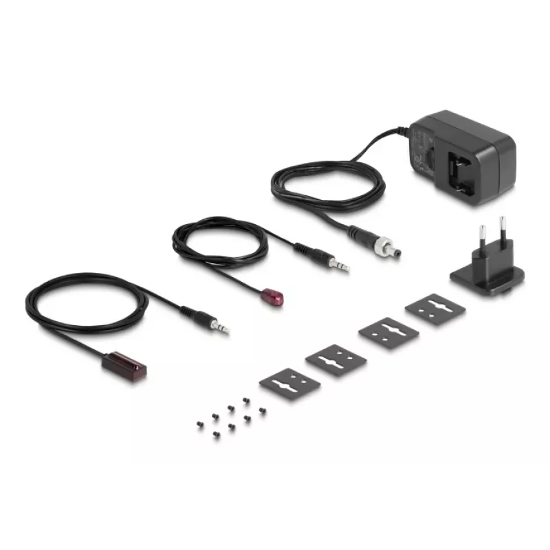 Sada AV vysielača a prijímača DELOCK 65955 — Cat6/Cat6a HDMI extender, až do 3840×2160, káblový, napájanie Micro-USB-B
