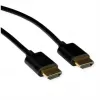 ROLINE HDMI High Speed kábel s Ethernetom Slim ST-ST čierny 3 m 11.04 - kábel - digitálny/display/video