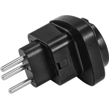 Napájací konektor adaptér Omnitronic 30236262 EU na CH 10A na pripojenie zariadení EU do švajčiarskych zásuviek