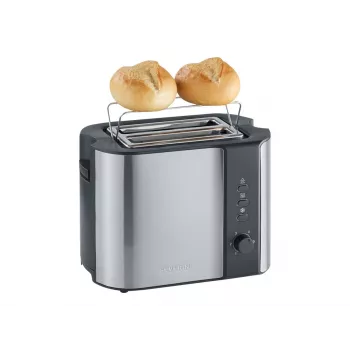 Severin 2589 2 plátky 800 W čierny, nehrdzavejúca oceľ