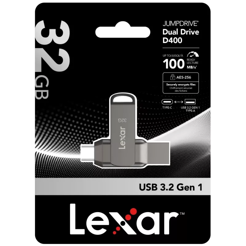 USB kľúč Dual Drive D400 32GB USB-C/A 3.1 100MB/s