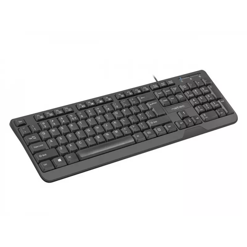NATEC KLÁVESNICA TROUT SLIM USB, US-LAYOUT, ČIERNA