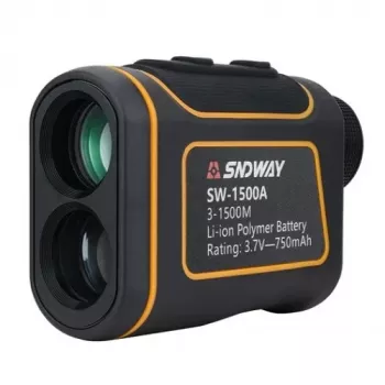 Laserový diaľkomer SNDWAY SW-1500A — dosah 1500 m, model SW-1500A, ručný diaľkomer