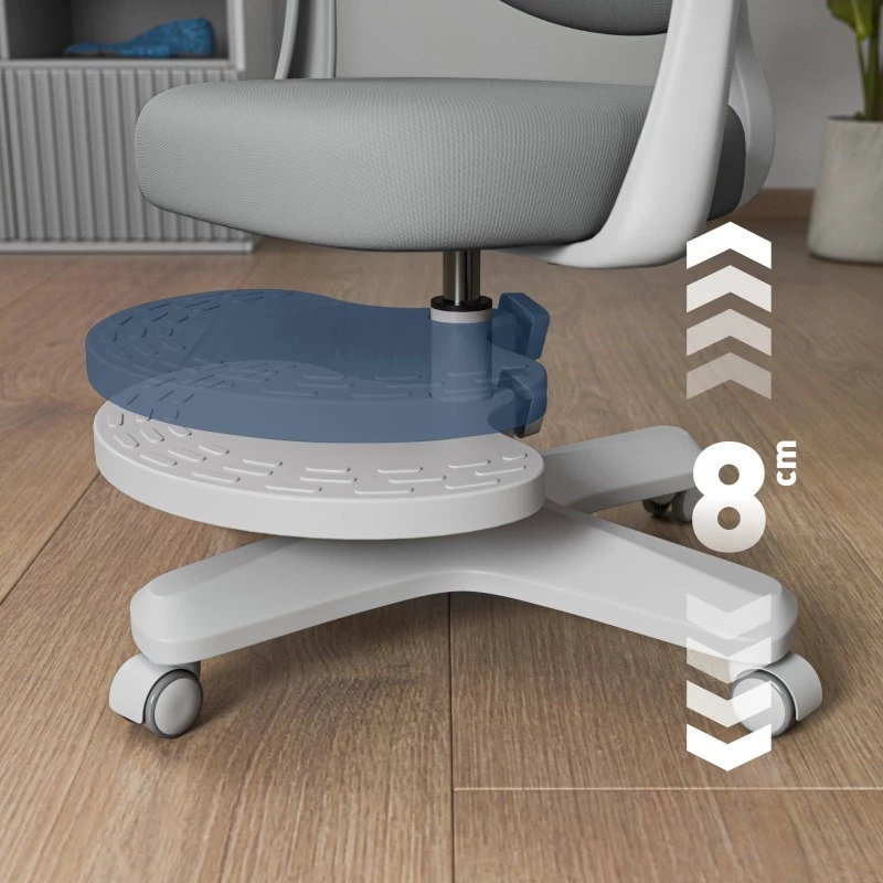 Kancelárska otočná stolička mark adler Junior 4.6 sivá — kompaktná ergonomická pracovná stolička