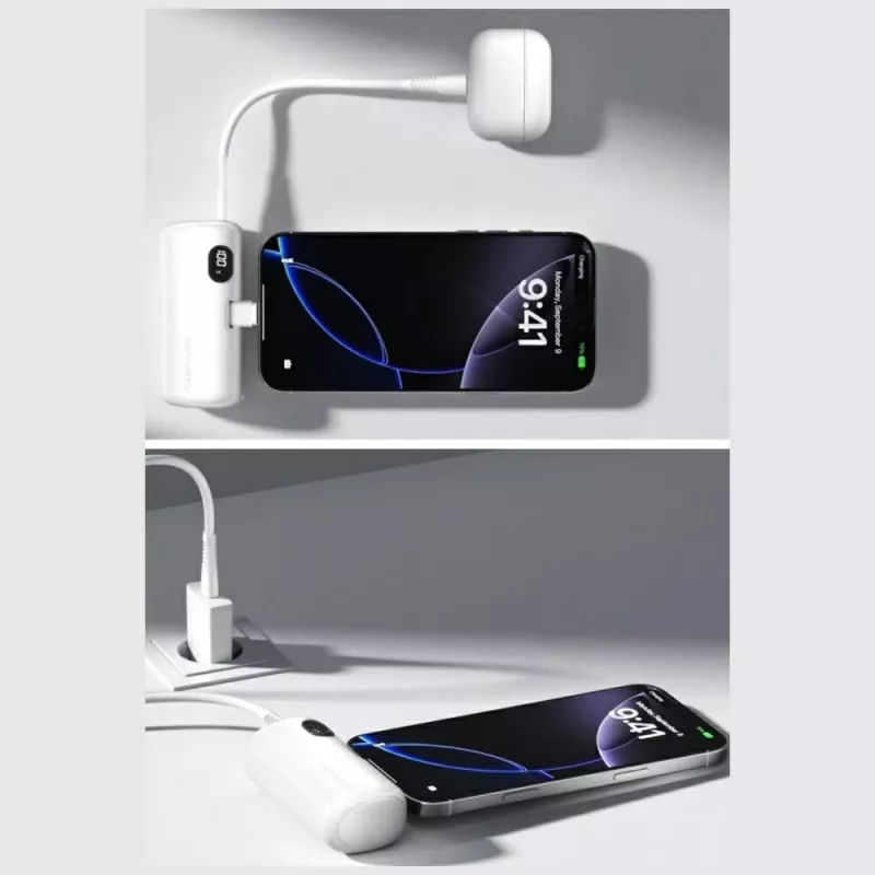 Powerbank 4smarts 541657 5000 mAh Li-Ion biela USB-C 2 konektory PD 2.0 PPS Quick Charge 3.0 3,63 V