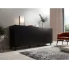 Komoda Cama Meble ETNA 2000×420×820 mm, čierna matná, drevotrieska