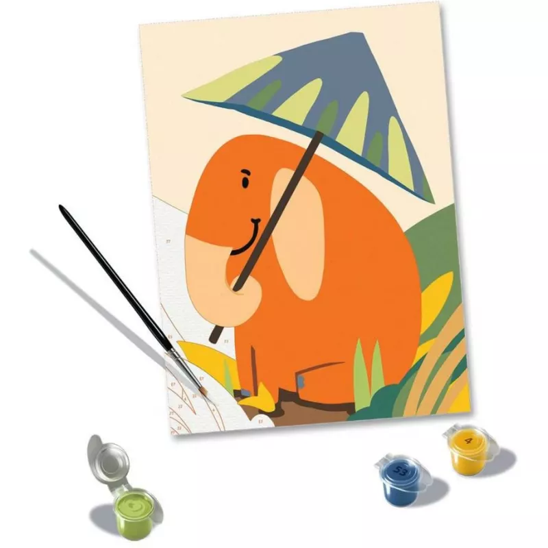 Maľovacia sada Ravensburger CreArt Hallo Elefant – kreatívna maľovacia sada pre deti