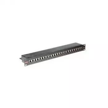 Patch panel ROLINE Cat.6/Class E 19 palcov 24 portov STP čierna