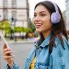 Slúchadlá MANTA HDP1001PU Rytmo Elegance fialové over-ear káblové, model HDP1001PU