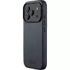 Mujjo Full Leather Case MagSafe puzdro pre iPhone 17 Pro sivá
