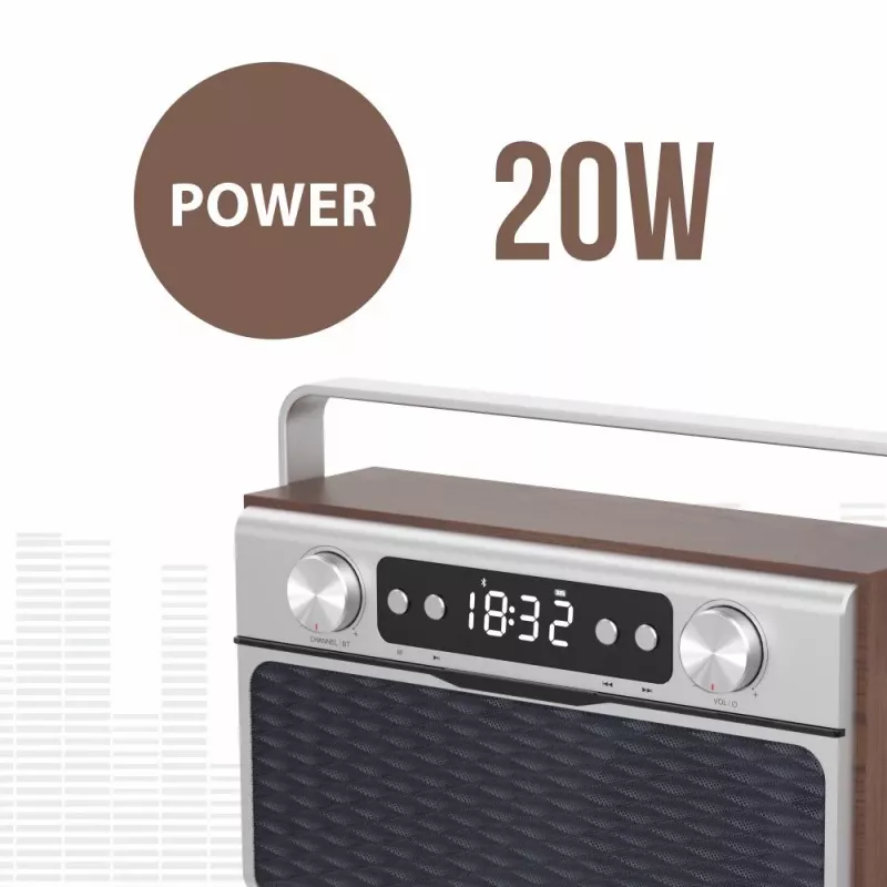 Prenosné rádio MANTA RDI917PRO s Bluetooth a USB prehrávaním