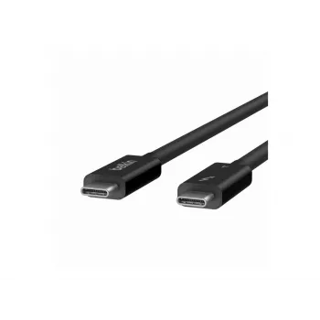 Belkin CONNECT - Thunderbolt kábel - 24 pin USB-C (M) obojstranný na 24 pin USB-C (M) obojstranný - Thunderbolt 4 - 1,0 m - pasívny, USB napájanie (10