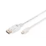 Prepojovací kábel DisplayPort Digitus AK-340102-010-W