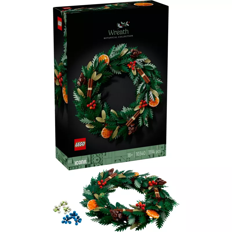LEGO 10340 Icons vianočný veniec stavebnica