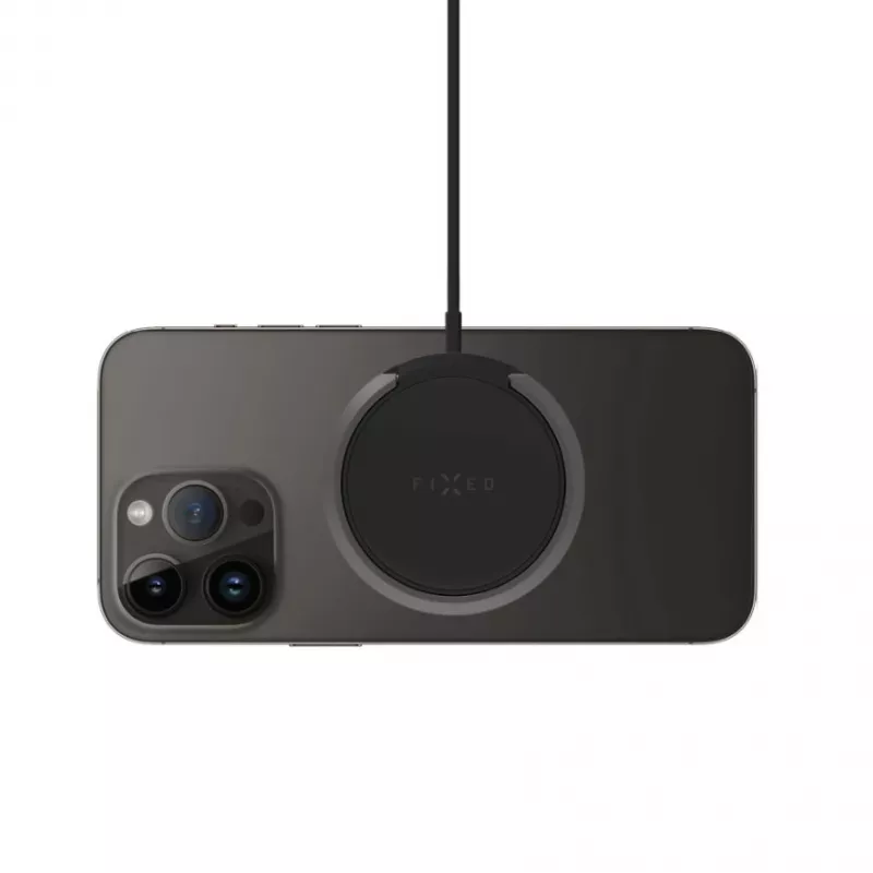 Bezdrôtová nabíjačka FIXED MagPad FIXMPAD2-BK 15 W magnetická Qi podložka, čierna