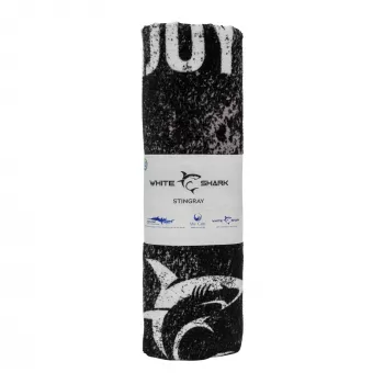 Uterák White Shark TW-01 Stingray rýchloschnúci ľahký mikrovláknový plážový uterák, kompaktný