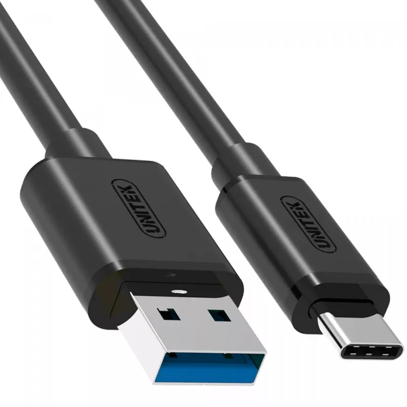 UNITEK Y-C474BK USB kábel USB 3.2 Gen 1 (3.1 Gen 1) 1 m USB A USB C čierny
