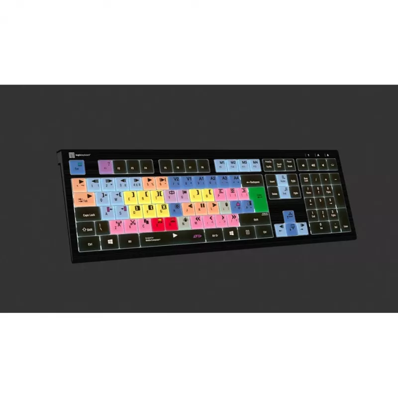 Logickeyboard Avid Media Composer ASTRA 2 podsvietená klávesnica PC UK (LKB-MCOM4-A2PC-UK)