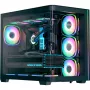 Skriňa na PC AEROCOOL P500C EVO-G-BK-v1 s 2 bočnicami z tvrdeného skla, čierna