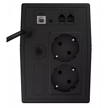 Záložný zdroj Green Cell UPS02 0,8 kVA (480 W) Line-Interactive, LCD, 2x Type-F zásuvky, USB-B, RJ-45, RJ-11
