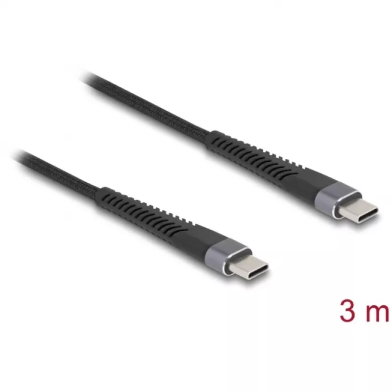 USB kábel DeLOCK 81126 USB 2.0 3m USB C čierny